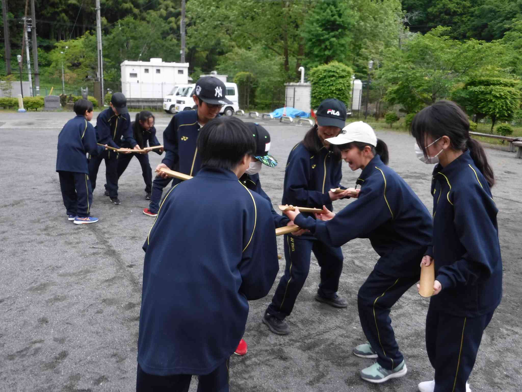 Peace Match 藤野中学校 - 自然体験教室 - やませみブログ - 相模原 